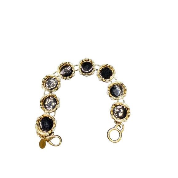 Nordstrom Black Glass Beads with White Details Bracelets - Picture 6 of 6